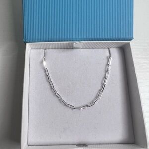 925 Sterling Silver Paper Clip Bracelet